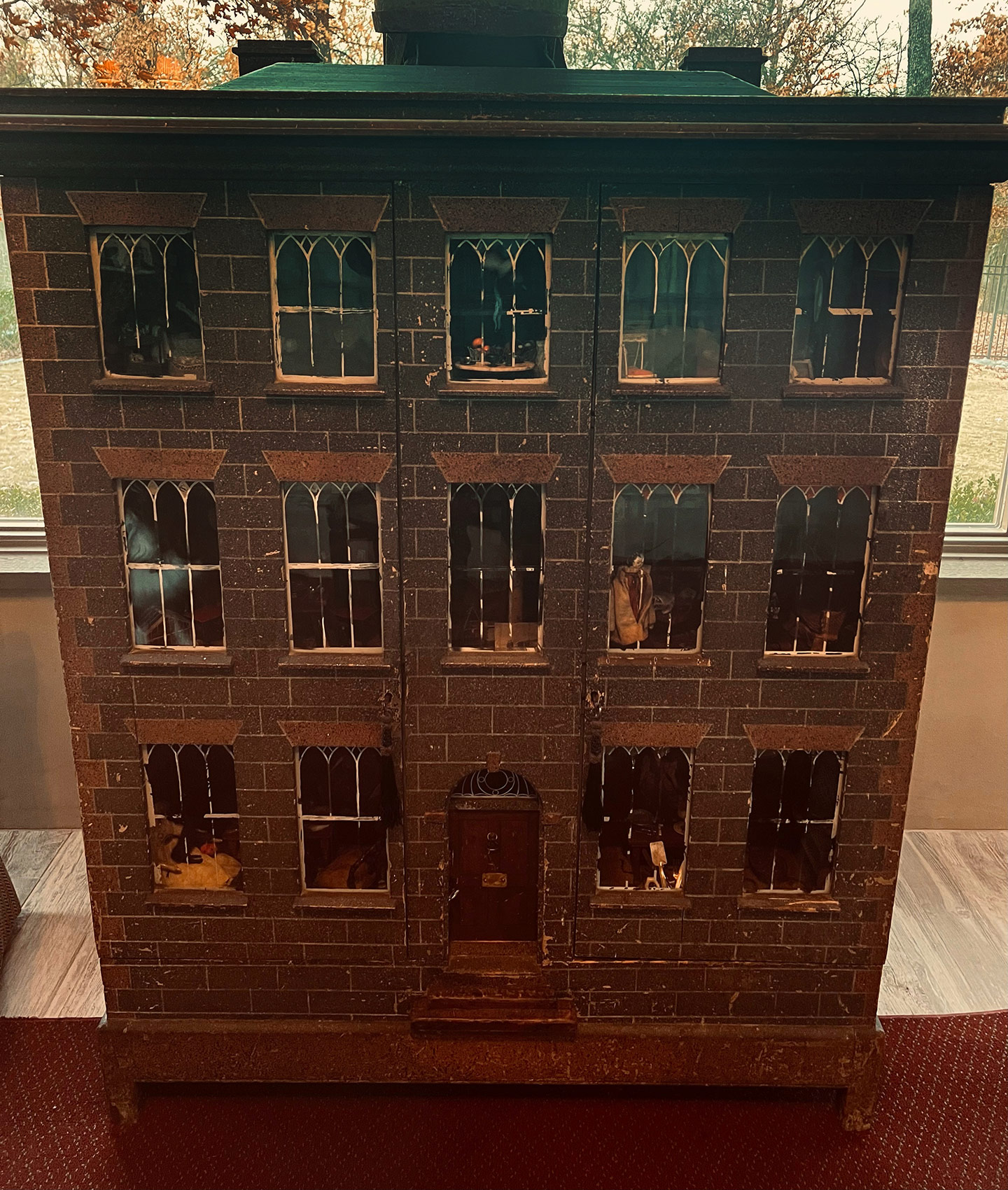 Extra Large Antique Victorian Painted Brick Dolls House c.1890 ...